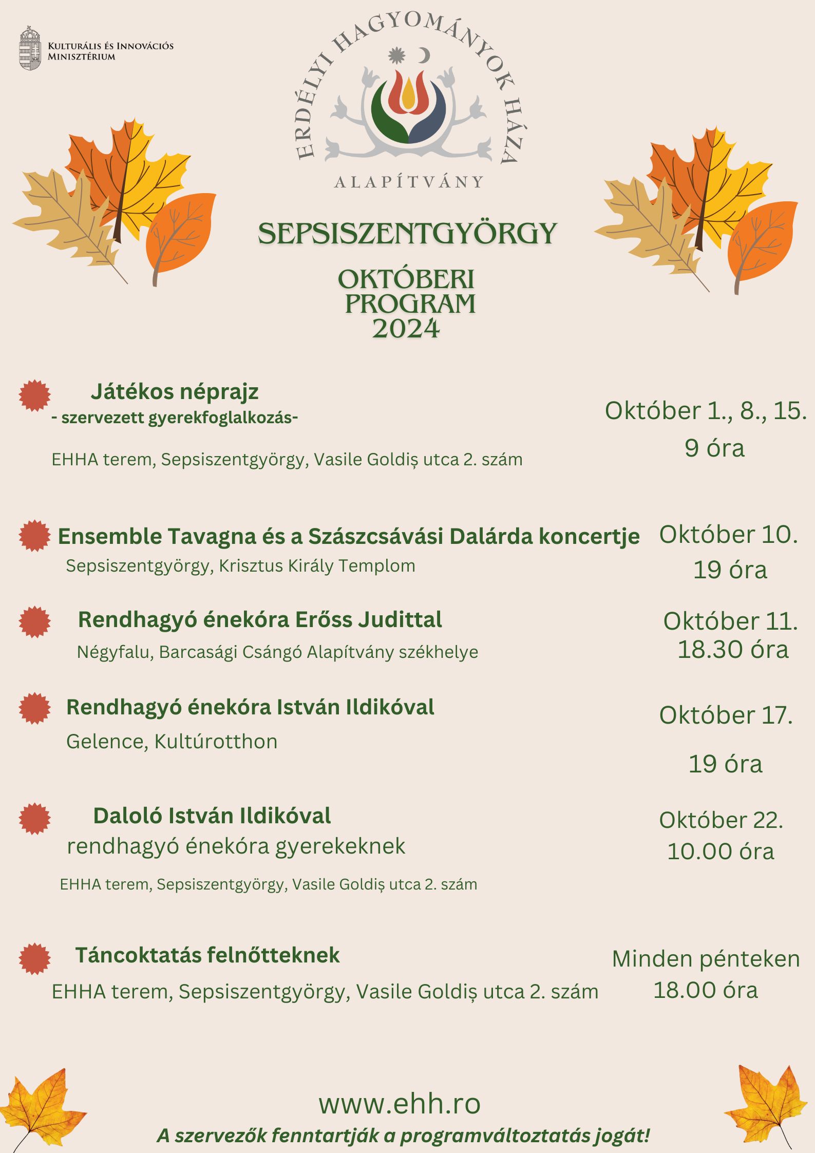 Oktober Program Sepsi