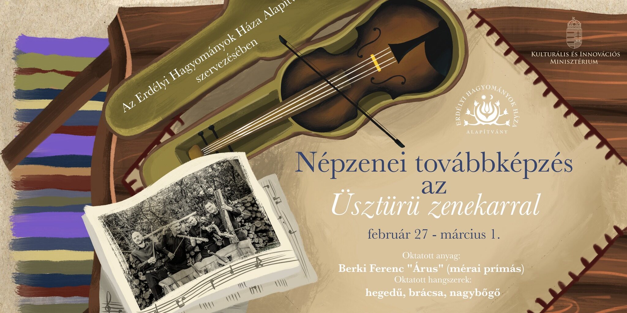 nepzenei tovabbkepzes az uszturu zenekarral